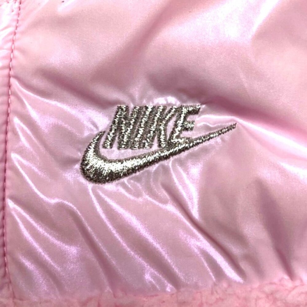 Nike Baby Girls Hooded Fleece Coverall Pink 9M Cozy Zip-Up NWT - Picture 4 of 7